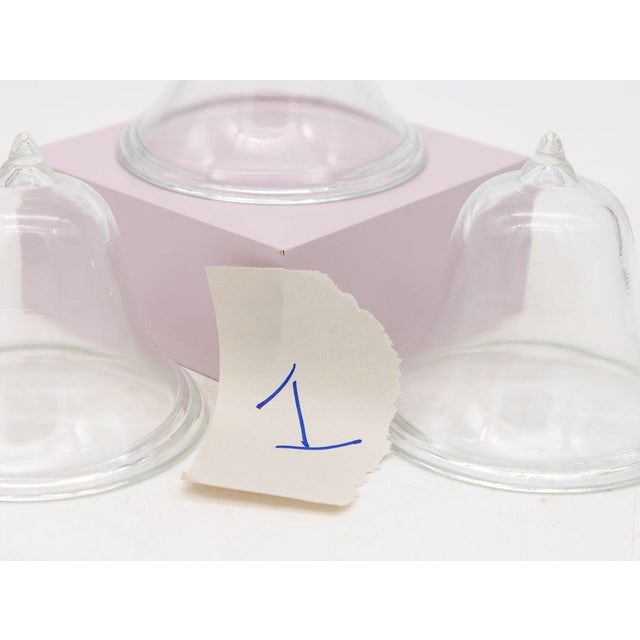 Transparent Set of 3 Glass Garden Cloches, English Mid 20th C. For Sale - Image 8 of 8