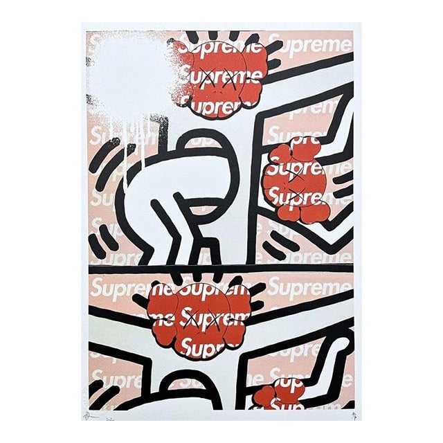 Death Nyc - Haring With Supreme - Limited Edition With Certificate For Sale