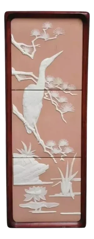 1986 Franklin Mint Parian Tranquil Waters Wall Art Birds by George McMonigle