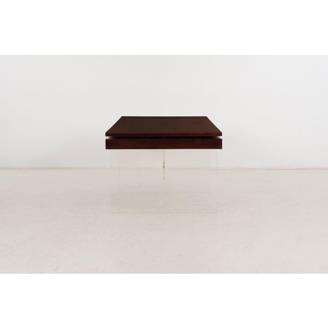 Poul Nørreklit Rosewood and Lucite Executive Desk for Sigurd Hansen, Denmark, 1960s For Sale - Image 14 of 18