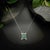 2010s Natural Emerald Diamond Necklace 18" 14k Gold 6.04 TCW Certified For Sale - Image 5 of 12