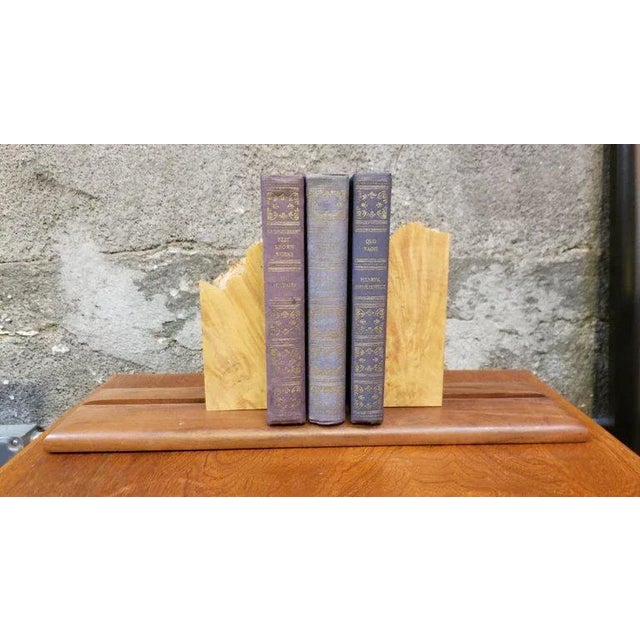 Michael Elkan Organic Live Edge Bookends by Michael Elkan For Sale - Image 4 of 6