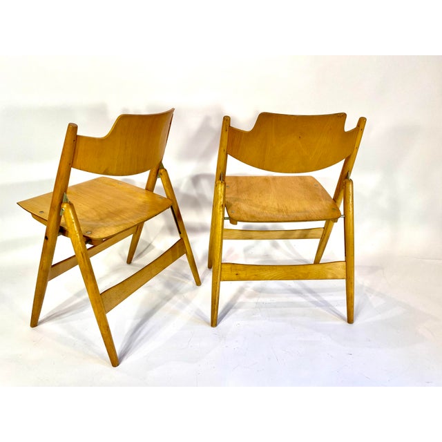 SE 18 Folding Chairs by Egon Eiermann for Wilde+Spieth, 1970s, Set of 2 For Sale - Image 13 of 16