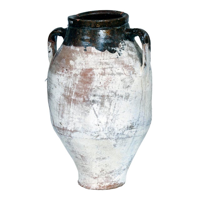 Mid 20th Century Vintage Mediterranean Terracotta Olive Oil Jar For Sale - Image 5 of 7