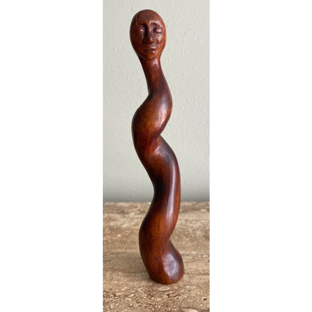 Vintage Modernist Wood Figure by Nimo Mocharnuik For Sale - Image 4 of 6