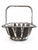 Mid 20th Century Modern Silver-Plated Openwork Leaf Motif Swing-Handle Basket For Sale - Image 4 of 4