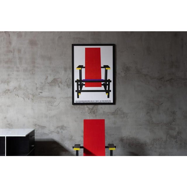 Izika Gaon De Stijl Poster by Gerrit Rietveld, Israel, 1977 For Sale - Image 6 of 18