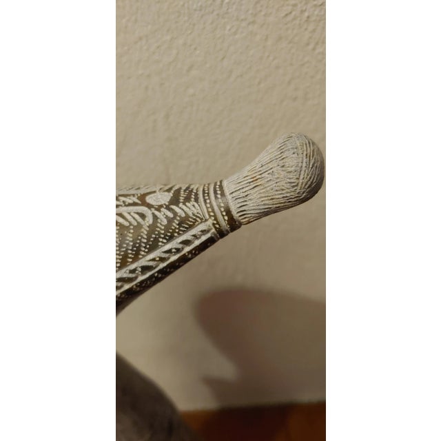 Stone Vintage 1990s Luke Jimu Crafted Hawk Sculpture For Sale - Image 7 of 8