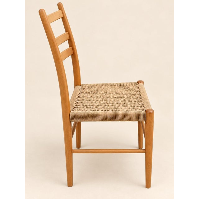 Wood Mid-Century Modern Scandinavian Chairs in Wood and Danish Cord, 1960s, Set of 6 For Sale - Image 7 of 8