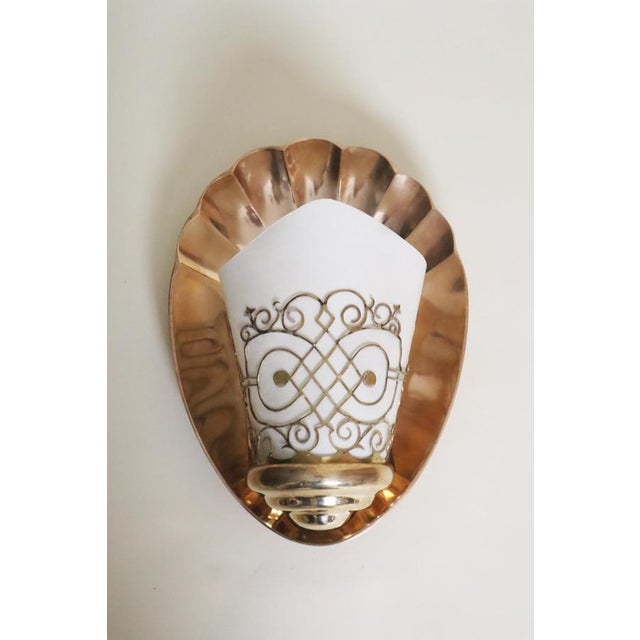 Art Deco Bronze and Parchment Shell Wall Sconces, France, 1920s, Set of 2 For Sale - Image 13 of 18
