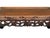 Dark Brown Flower Motif Apron Scroll Leg Low Kang Coffee Table For Sale - Image 9 of 10