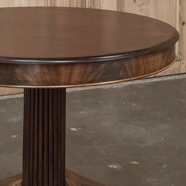 Antique French Charles X Period Mahogany Center Table For Sale - Image 9 of 17