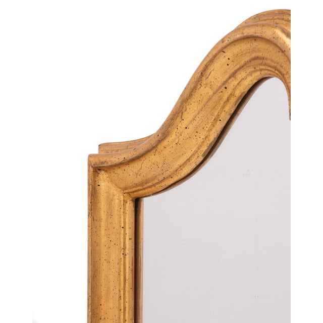 Gold Vintage Italian Italy Gold Gilt Wood Wall Mirror Hollywood Regency Labarge Carvers' Guild Drexel For Sale - Image 8 of 14