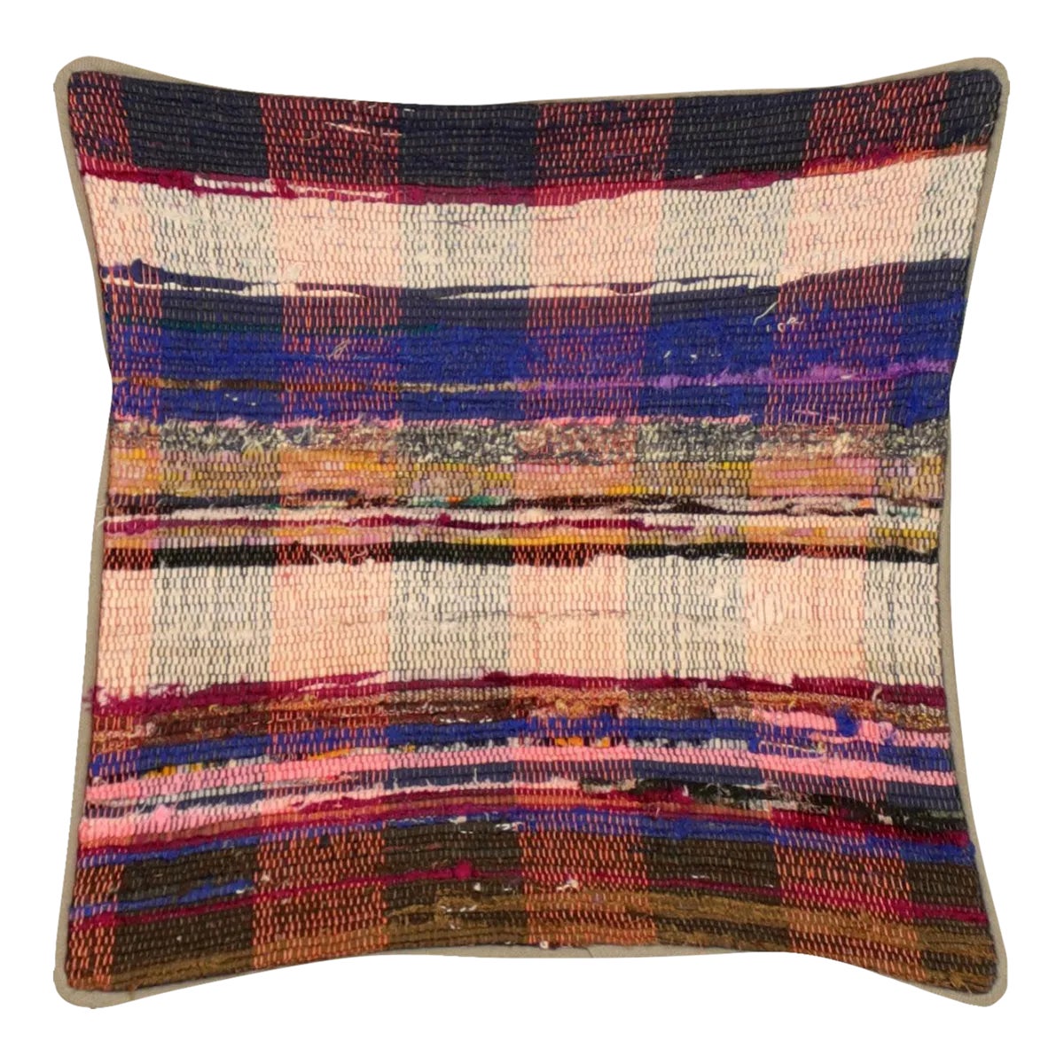 1960s Turkish Rag Pillow | Chairish