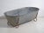 Metal Antique Galvanized Zinc Bathtub For Sale - Image 7 of 8