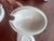 Ceramic Antique Wales Cardiff Swansea Porcelain White Gold Leaf Gravy Boat Under-Plate & Ladle For Sale - Image 7 of 11