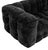 2020s Onyx Black Tufted Chenille Sofa For Sale - Image 5 of 9