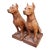 Dog Statues, Early 20th Century, Terracotta, Set of 2 For Sale