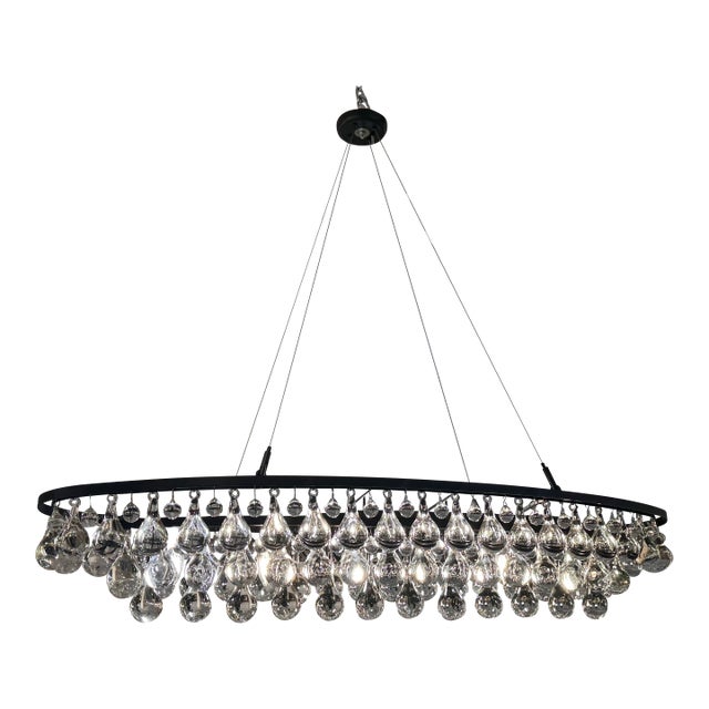 Ochre Arctic Pear Oval Chandelier For Sale