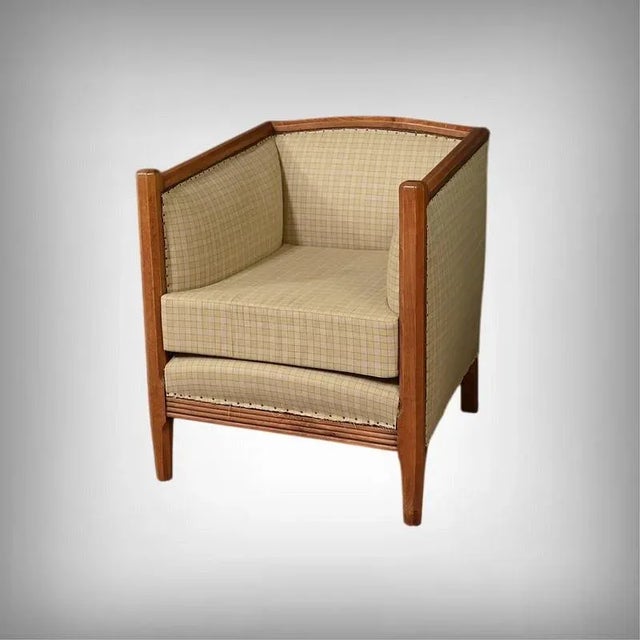 Art Deco Beech Armchair, 1930s For Sale - Image 15 of 15