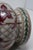Chinese Porcelain Trumpet Vase With Floral Trellis Decoration & Raised White Accents For Sale - Image 9 of 18