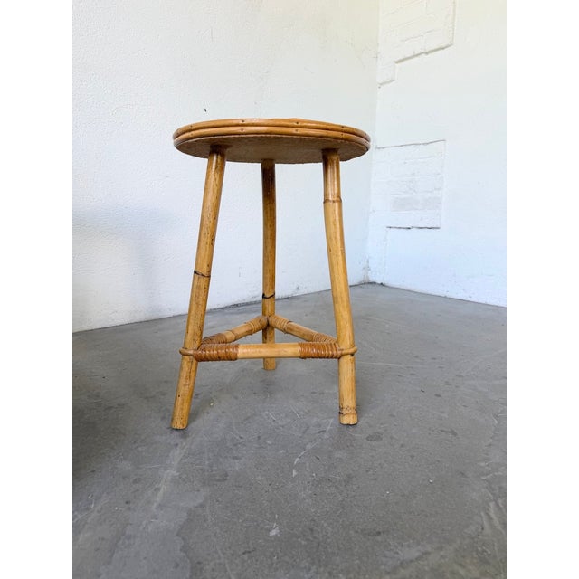 Star-Shaped Rattan Side Table, 1960s For Sale - Image 11 of 18