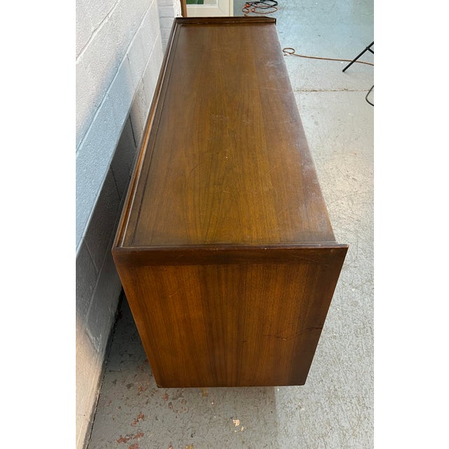 Mid-Century Modern Sculpted Walnut Buffet For Sale - Image 9 of 16