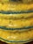 Vintage Italian Majolica Trompe L’Oeil Lemon Yellow Garden Seat Stool For Sale - Image 16 of 17