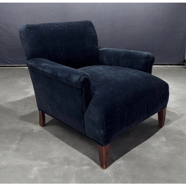 Baker Furniture Company 1940’s Baker Club Chair With New Fabric For Sale - Image 4 of 6