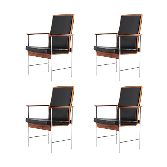 Mid-Century Danish Dining Chairs, Set of 4 For Sale