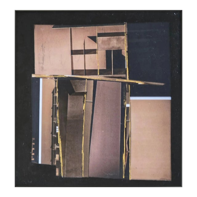 Finding Common Grounds, Abstract Collage, Framed For Sale