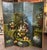 Late 19th Century 19th Century French Hand Painted Four-Panel Folding Screen With Leather Trim For Sale - Image 5 of 9