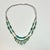 1970s Vintage Southwestern Mexican Boho Chic Double Strand Sterling, Turquoise & Jade Necklace For Sale - Image 15 of 18