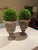 Antique Cast Stone Garden Urns - a Pair For Sale - Image 11 of 13