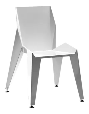 Origami Inspired Edge White Chair | Indoor & Outdoor Chair