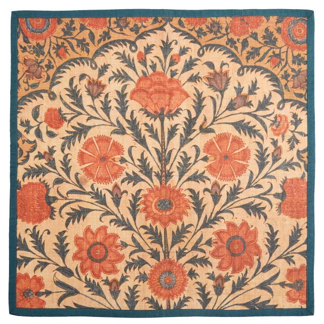 The Kalamkari Dinner Napkins are inspired by antique Indian textiles. Each design is printed on a heavy textured cotton...