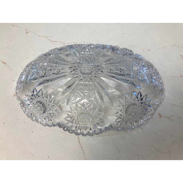 Mid 20th Century Cut Crystal Candy Dish For Sale - Image 4 of 17