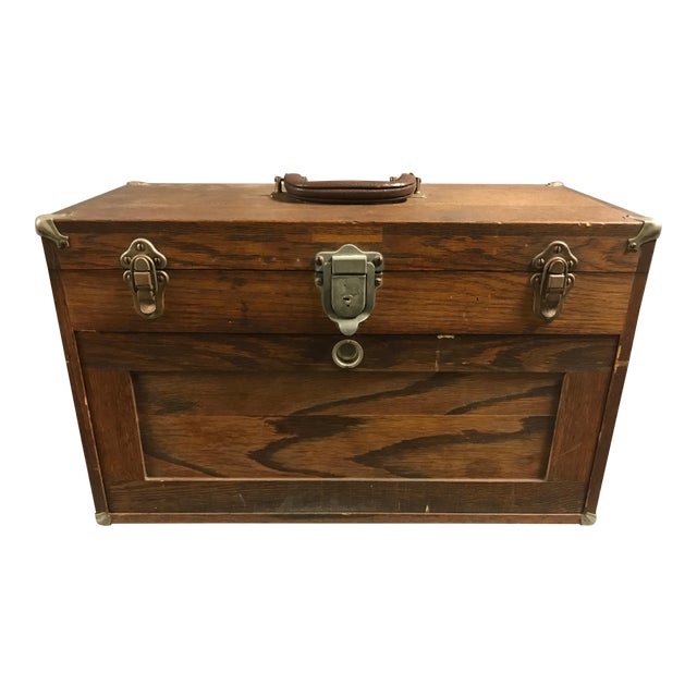 Vintage Six Drawer Wooden Jewelers or Gunsmith Box Chairish