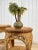 Vintage Coastal Boho Natural Wicker Round Plant Stand End Tables - a Pair For Sale - Image 4 of 10