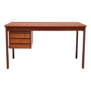 Danish Writing Desk with Sliding Top by Peter Løvig Nielsen, 1960s For Sale