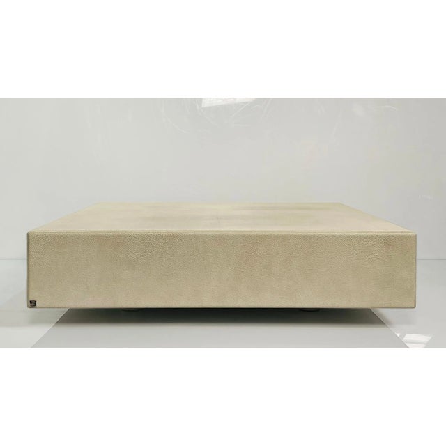 Early 21st Century Fendi Leather Low Coffee Table For Sale - Image 12 of 13
