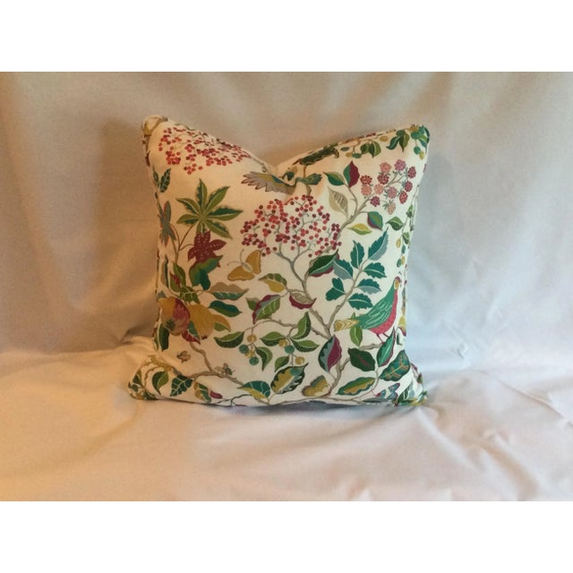 Beautiful pillow with berry and floral design that will be perfect for any living space( no insert) birds and berries by...