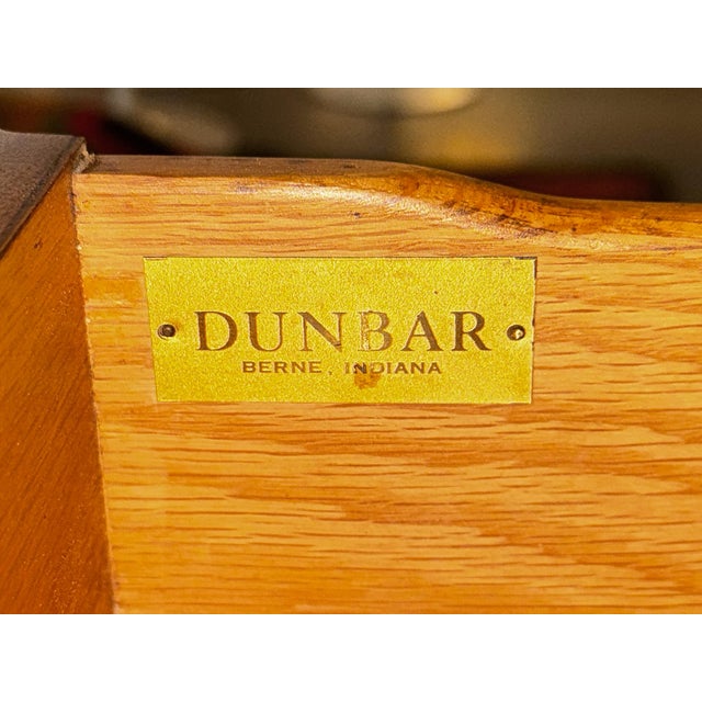 1950s Edward Wormley for Dunbar Janus Cabinet Walnut Copper 71" For Sale - Image 11 of 11