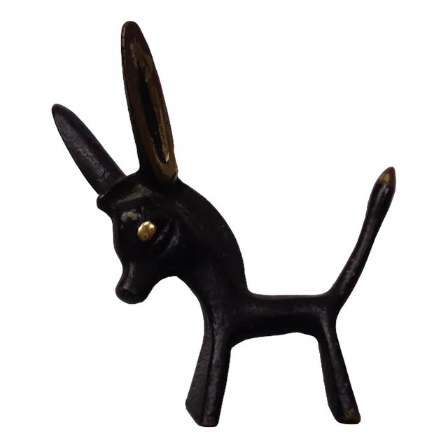 Brass Donkey by Walter Bosse, 1950s For Sale