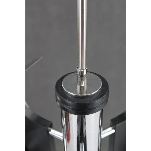 Silver Vintage Italian Chrome Plated Chandelier, 1970s For Sale - Image 8 of 13