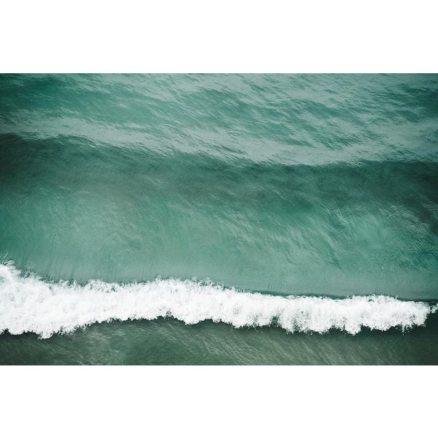 Contemporary "Crest" Large Aerial Ocean Wave Surf Photograph Coastal Art For Sale - Image 3 of 5