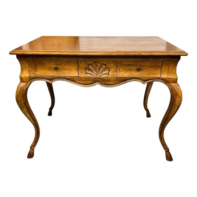 Vintage French Provincial Oak Two Drawer Side, Coffee Table or Nightstand by Bodart For Sale