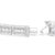 Embodying a symphony of precision and splendor, this 14K white gold tennis bracelet, rhodium-plated to enhance its radiant...
