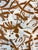 Contemporary "Interlaced White Over Brown" by Michael DesRosiers Acrylic Paint on Paper (2025) For Sale - Image 3 of 5
