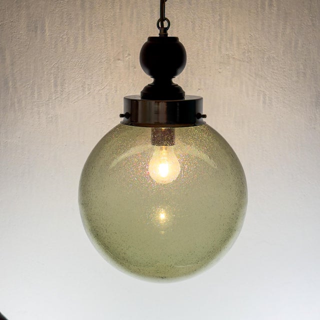Vintage Murano Glass Pendant Lamp, Italy, 1960s For Sale - Image 4 of 15